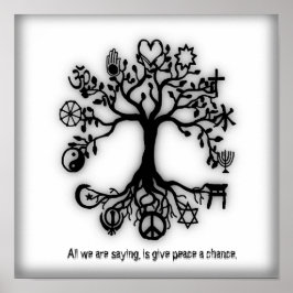 Geben Sie Frieden Poster