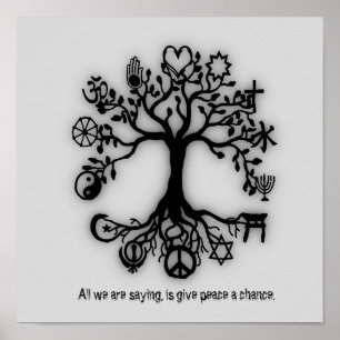 Geben Sie Frieden Poster