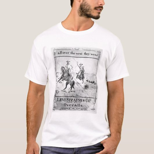 Geben Sie für Levi Strauss u. Co, c.1900 acht T-Shirt (Vorderseite)
