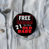 Geben Sie Getränke für das 21 Jährig-Baby frei Button (Beispiel)