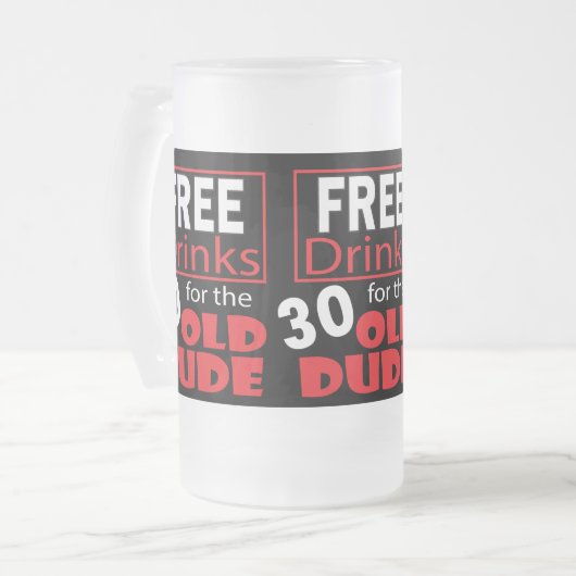 Geben Sie Getränke für den der 30 Mattglas Bierglas (Vorderseite Links)