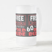 Geben Sie Getränke für den der 60 Mattglas Bierglas (VorderseiteRechts)