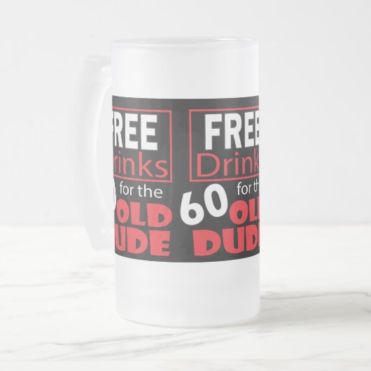 Geben Sie Getränke für den der 60 Mattglas Bierglas (Vorderseite Links)