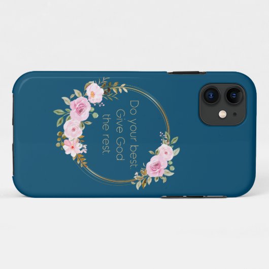 Geben Sie Gott das Beste - Christliche Frauen Case-Mate iPhone Hülle (Rückseite (Horizontal))