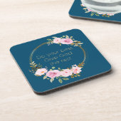 Geben Sie Gott das Beste - Christliche Frauen Getränkeuntersetzer (Linke Seite)