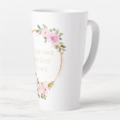 Geben Sie Gott das Beste - Christliche Frauen Milchtasse (Rechte Ecke)