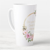 Geben Sie Gott das Beste - Christliche Frauen Milchtasse (Linke Ecke)