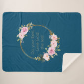 Geben Sie Gott das Beste - Christliche Frauen Sherpadecke (Vorderseite (Horizontal))