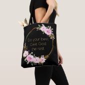 Geben Sie Gott das Beste - Christliche Frauen Tasche (Von Nahem)