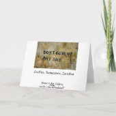 Geben Sie Graffiti nicht auf - Inspiration Karte (Rückseite)