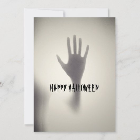 Geben Sie Halloween-Party ein, wenn Sie es wagen Einladung (Rückseite)