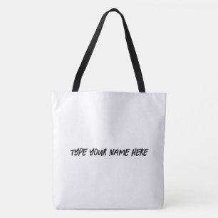 Geben Sie hier den Namen für gedruckte Texteinsätz Tasche