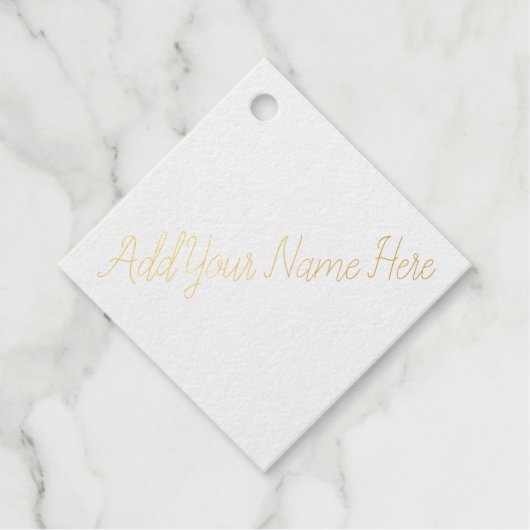 Geben Sie hier Ihren Namen an, die anpassbare Brie Geschenkanhänger (Vorderseite)