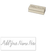 Geben Sie hier Ihren Namen an, die anpassbare Brie Gummistempel (Stempel)