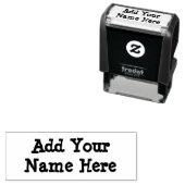 Geben Sie hier Ihren Namen an, die anpassbare Brie Permastempel (Beispiel)