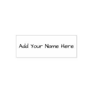 Geben Sie hier Ihren Namen an, die anpassbare Brie Permastempel