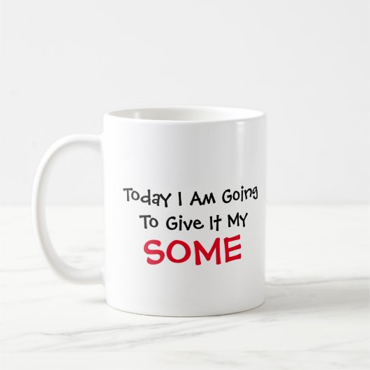 Geben Sie ihm ein bisschen Kaffeetasse (Links)