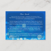 Geben Sie ihm ein Glühen blaue Visitenkarte (Rückseite)