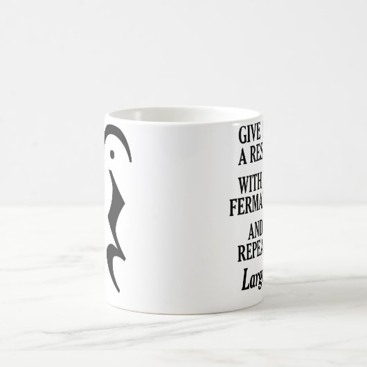 Geben Sie ihm eine Erholung Kaffeetasse (Mittel)