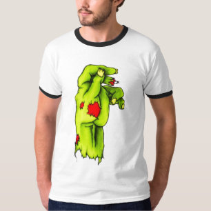 Geben Sie Ihnen eine Hand durch (joey) Tinte T-Shirt
