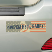 Geben Sie ihnen Hölle, Barry! Autoaufkleber (Auf Auto)
