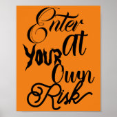 Geben Sie Ihr eigenes Risiko-Spooky-Fun-Halloween- Poster (Vorne)