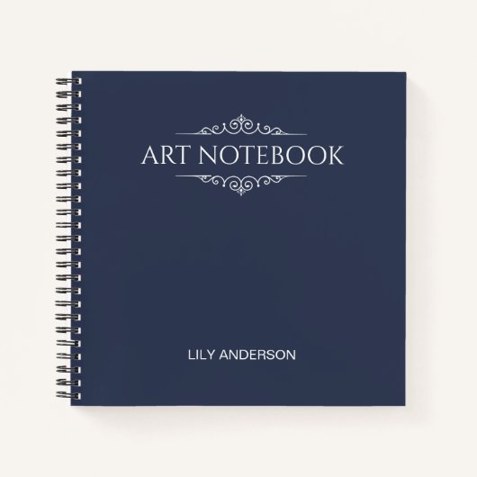 Geben Sie Ihr eigenes Thema und Ihren Namen in den Notizblock (Vorderseite)