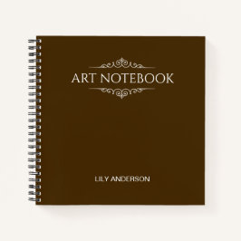 Geben Sie Ihr eigenes Thema und Ihren Namen in den Notizblock