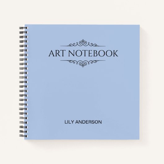 Geben Sie Ihr eigenes Thema und Ihren Namen in den Notizblock (Vorderseite)