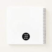 Geben Sie Ihr Firmenlogo ein Notizblock (Rückseite)