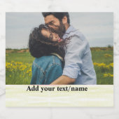 Geben Sie Ihr Foto-Lebensmitteletikett auf ein Min Bierflaschenetikett (Einzelnes Label)