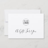 Geben Sie Ihr Logo Rustic Kraft Geschenkgutschein  (Vorderseite)