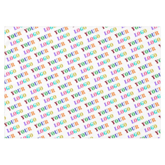 Geben Sie Ihre Logo-Werbefläche an. Tischdecke (Vorderseite (Horizontal))