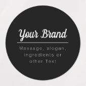 Geben Sie Ihre Marke oder einen anderen Text ein Etiketten (Design 2)