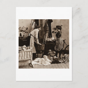 Geben Sie ihrem Baby Ihre Flasche 6 Vintage Stereo Postkarte