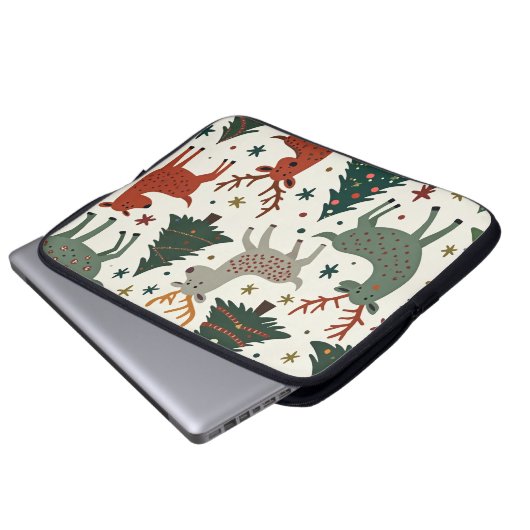 Geben Sie Ihrem Laptop einen Weihnachtsmakeover! Laptopschutzhülle (Vorne Knopf)