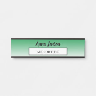 Geben Sie Ihrem Unternehmen Ihren Namen und Ihre J Türschild