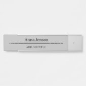 Geben Sie Ihrem Unternehmen Ihren Namen und Ihre J Türschild (Vorderseite )