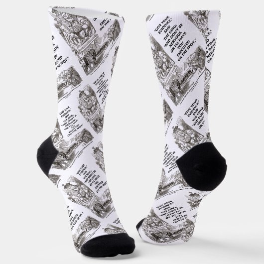 Geben Sie Ihren Beweis nicht Nervous Wonderland se Socken (Gewinkelt)