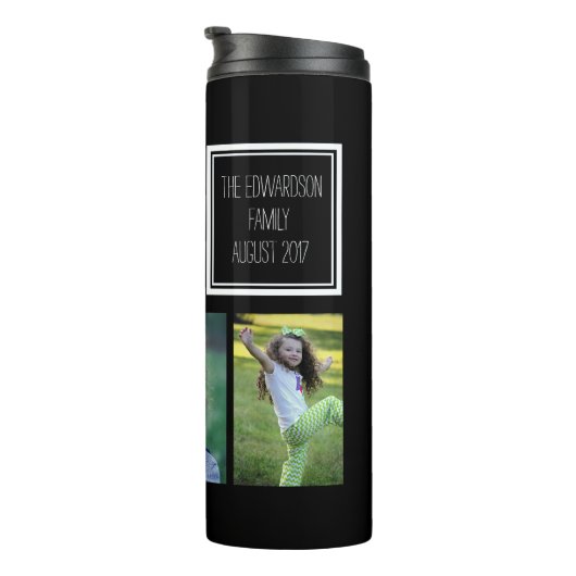 Geben Sie Ihren eigenen Foto-Stammnamen für das Fo Thermosbecher (Nach rechts gedreht)