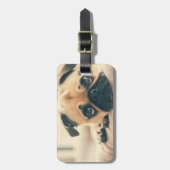 Geben Sie Ihren eigenen Mops Foto Travel Gepäck Ta Gepäckanhänger (Vorderseite vertikal)