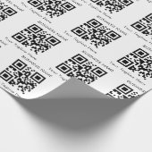 Geben Sie Ihren eigenen Namen für den QR-Code der  Geschenkpapier (Ecke)