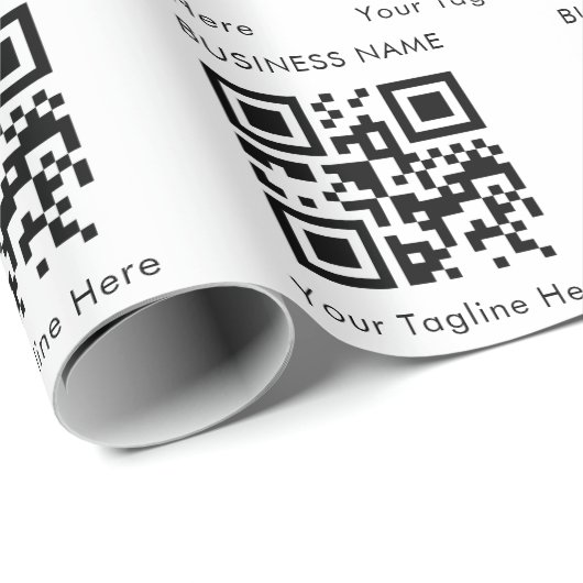 Geben Sie Ihren eigenen Namen für den QR-Code der  Geschenkpapier (Rolleneckpunkt)