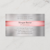 Geben Sie Ihren Firmennamen für Ihr Logo ein, Rosa Visitenkarte (Rückseite)