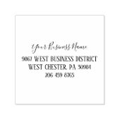 Geben Sie Ihren Firmennamen und Ihre Adresse moder Permastempel (Design)