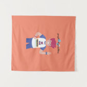 Geben Sie ihren Namen als männliches Grafikdesign Wandteppich (Vorderseite (Horizontal))