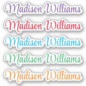 Geben Sie Ihren Namen an Aufkleber (Vorderseite)