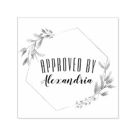 Geben Sie Ihren Namen an, der von Permastempel