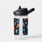 Geben Sie Ihren Namen Coolen Raketenschiff Platz u Trinkflasche (Links)