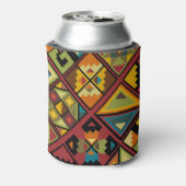 Geben Sie Ihren Namen Earth Tone Tribal hinzu Dosenkühler (Kanne Rückseite)